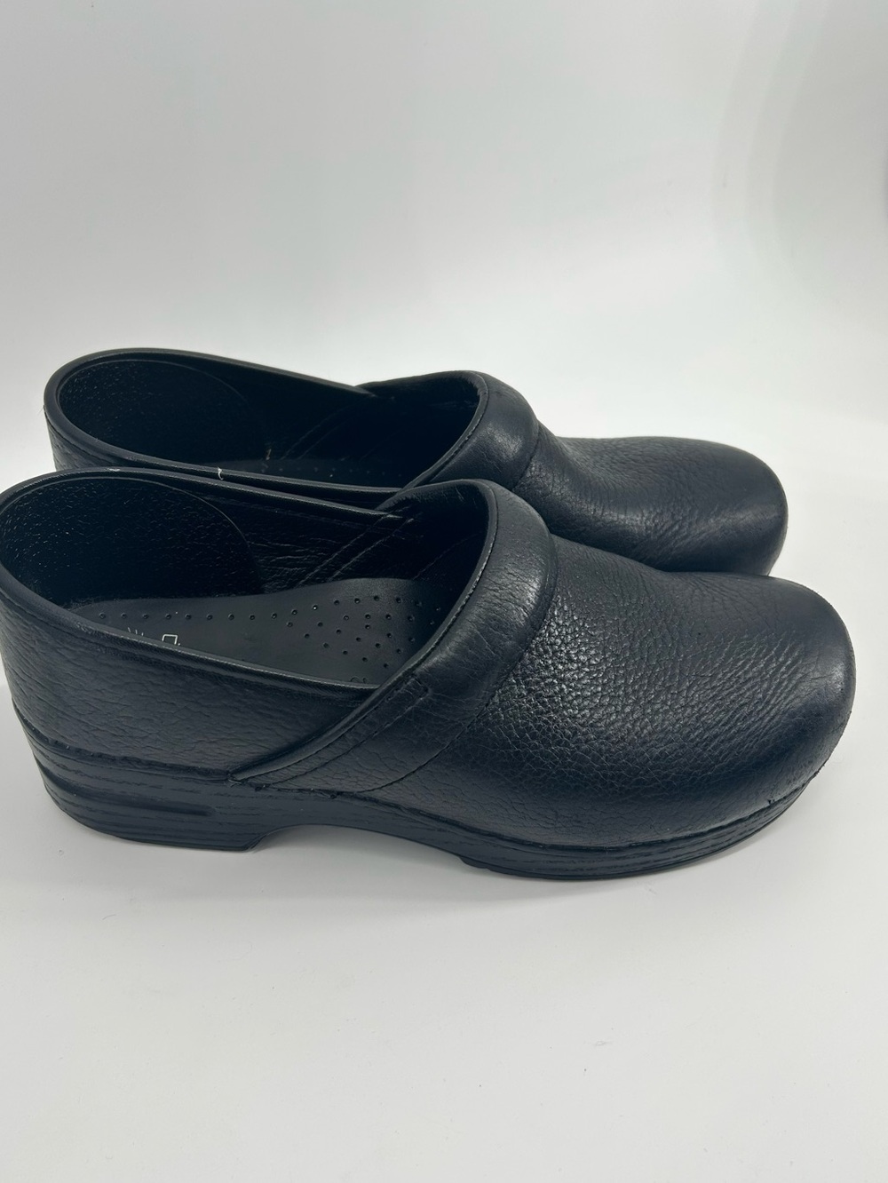 Dansko Professional Black Leather Clogs Size 42
